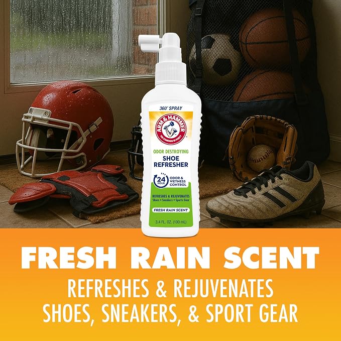Shoe Refresher Spray, Odor Eliminator for Sneakers, 24 Odor & Wetness Control, Aerosol-Free Shoe Deodorizer Spray, alternate