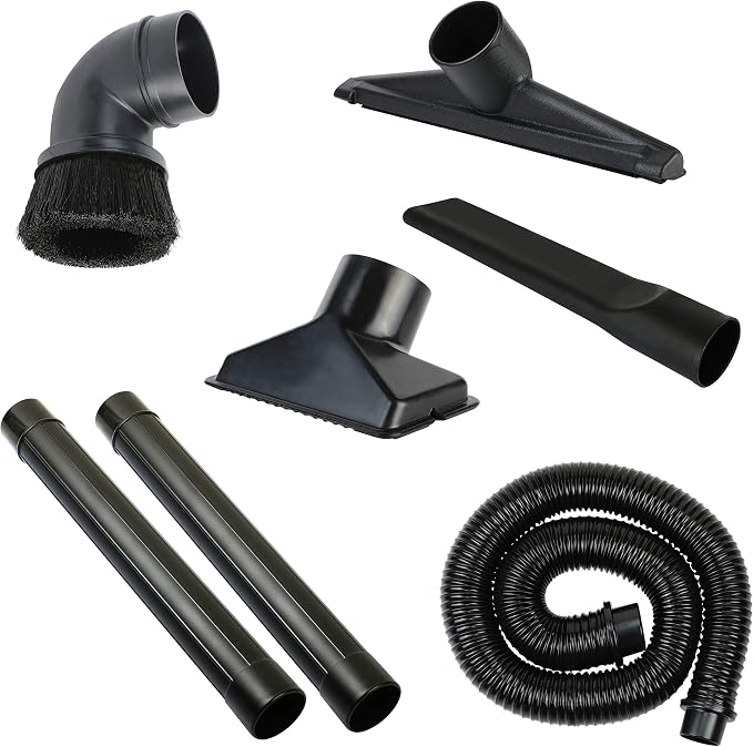 Accessories 2 1/2 inch Attachments (2.5 Wet Dry Vac Accessories - Extension Wands, Floor Brush, Dust Brush, Crevice