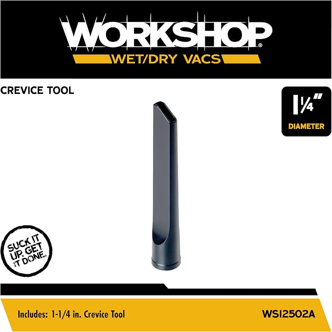 Shop Vacuum Accessories WS12502A Crevice Tool Attachment for Wet Dry Vacuum Cleaners, Fits 1-1/4-inch Extension, alternate