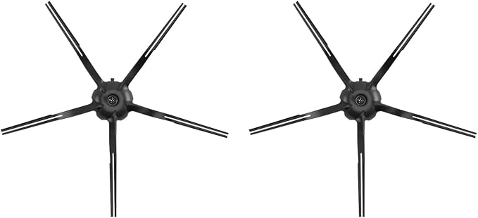 Side Brushes (2 Pieces) for Q5, Q7, Q7Max, Q8Max, Qrevo, E Series, S4, S5, S6, S7, S7MaxV, S8 Series Robot Vacuum, Black