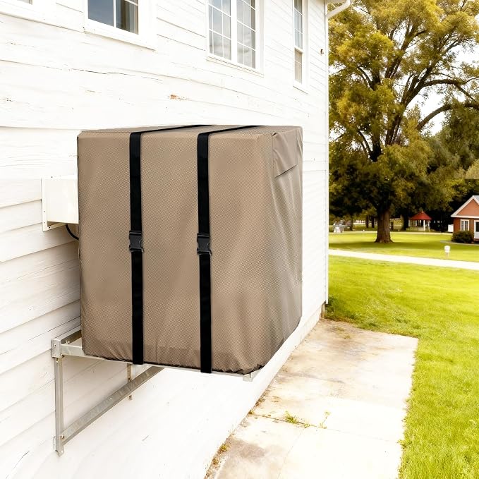 Side Draft Evaporative Cooler Cover,Heavy Duty 600D Rain and Snow Protection Swamp Cooler Cover,Equipped with 2 Bayonet