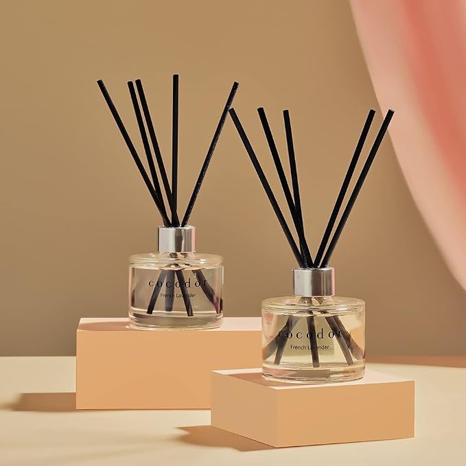 Signature Reed Diffuser Set/April Breeze / 6.7oz /2 Pack/Home Fragrance Diffuser, Oil Scent Diffuser for Bathroom Shelf