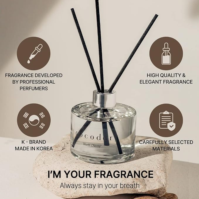 Signature Reed Diffuser Set/Freesia&Pear / 6.7oz /1 Pack/Home Fragrance Diffuser, Oil Scent Diffuser for Bathroom Shelf