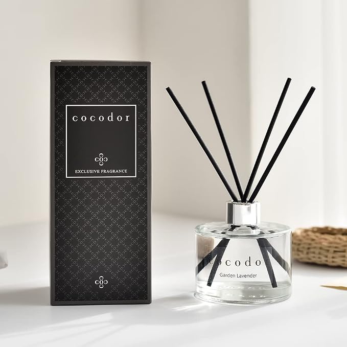Signature Reed Diffuser Set/Garden Lavender / 6.7oz /2 Pack/Home Fragrance Diffuser, Oil Scent Diffuser for Bathroom Shelf