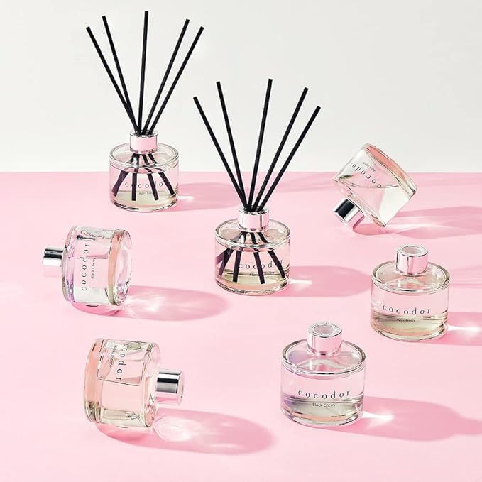 Signature Reed Diffuser Set/Refreshing Air / 6.7oz /2 Pack/Home Fragrance Diffuser, Oil Scent Diffuser for Bathroom Shelf