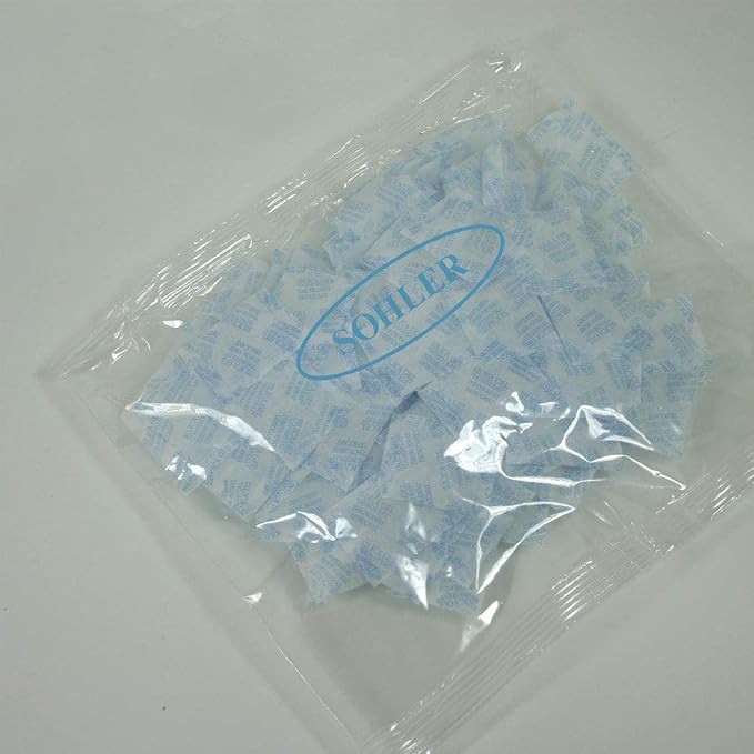 Silica Gel Desiccant Packs 1 Gram 100 Packets Moisture Absorbers Dehumidifier Oil Resistant Food Pharmaceutical Contact Safe