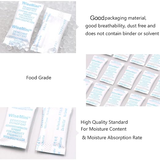 Silica Gel Packets, 0.5 Gram 1400 Silica Packets, Food Grade Dessicant, Dessicant Packs, Silica Gel for Food, alternate