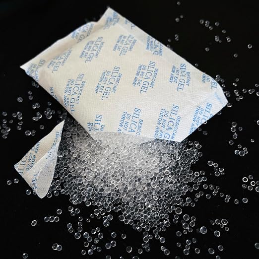 Silica Gel Packets,100 Gram 6 Packets Desiccant Packs, Moisture Absorbers, Rechargeable Silica Gel Car, alternate view 2