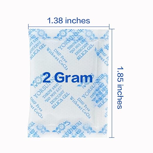 Silica Gel Packets, 2 Gram 200Pcs Desiccants Packs, Silica Gel Moisture Absorbers, Desiccant Packets for Storage, alternate