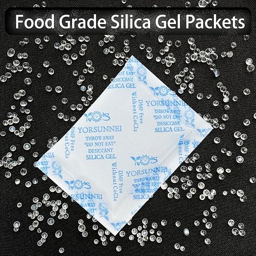 Silica Gel Packets, 2 Gram 200Pcs Desiccants Packs, Silica Gel Moisture Absorbers, Desiccant Packets for Storage, alternate