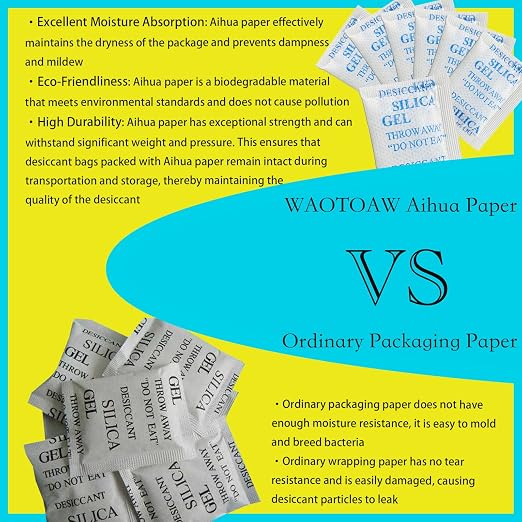 Silica Gel Packs,100 Pcs 2 Gram Desiccant Packets for Moisture Control, Food Grade Silica Gel Packets Moisture Absorbers for