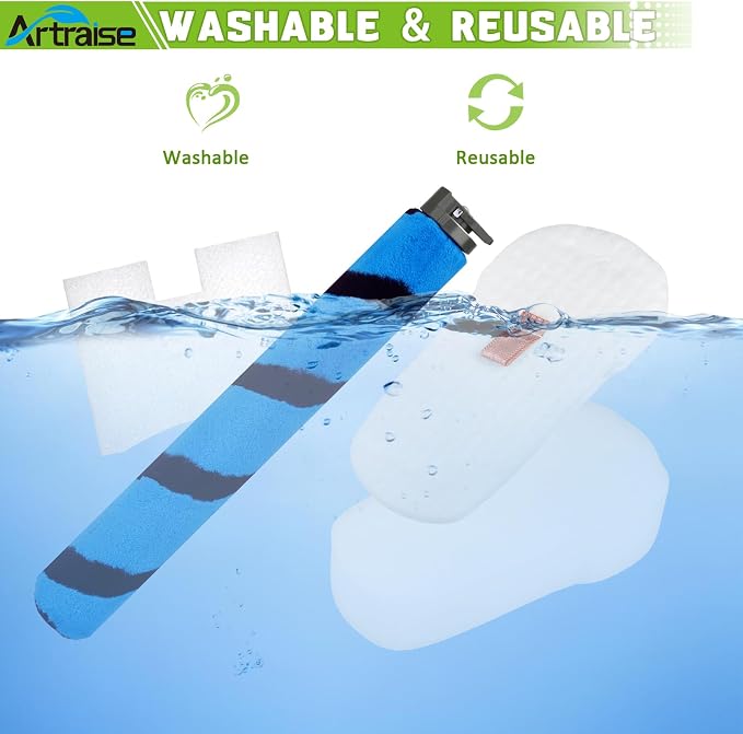 HZ2002 Roller Brush Filter Replacement for Shark Vertex Duo Clean PowerFins Corded Stick HZ2000 HZ2002