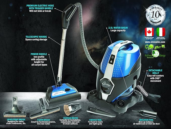 Vacuum Cleaner – Water Filtration, 2-Speed, Bagless Canister Vacuum Cleaner, Allergy/Pet Pro, alternate product view 2