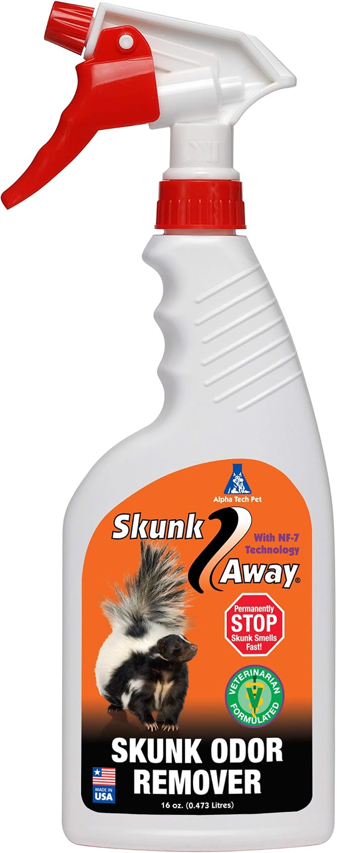 SkunkAway Skunk Odor Remover - Skunk Odor Eliminator for Pets, Fabrics, Carpets, and Surfaces - Easy to Use Pet Spray Bottle
