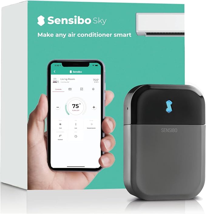 Sky, Smart Wireless Air Conditioner Controller. Quick & Easy DIY Installation. Maintains Comfort with Energy Efficient.