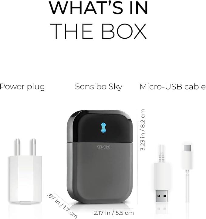 Sky, Smart Wireless Air Conditioner Controller. Quick & Easy DIY Installation. Maintains Comfort with Energy Efficient.