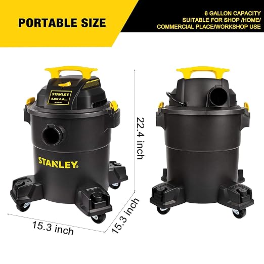 SL18116P Wet/Dry Vacuum, 6 Gallon, 4 Horsepower Black, alternate product view 3