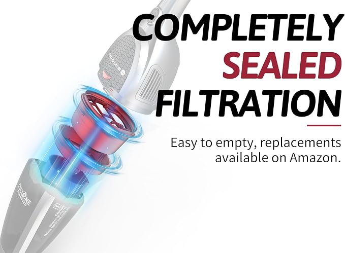 SlimVac Cordless Vacuum Cleaner for Home – 2200mAh Battery, High Suction Power, Lightweight 2-in-1 Handheld with Bagless
