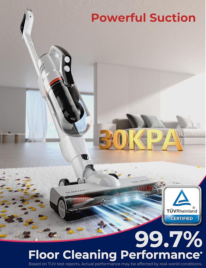 SlimVac Pro Cordless Vacuum Cleaner for Home - 2200mAh Battery, High Suction Power, Lightweight, alternate product view 3