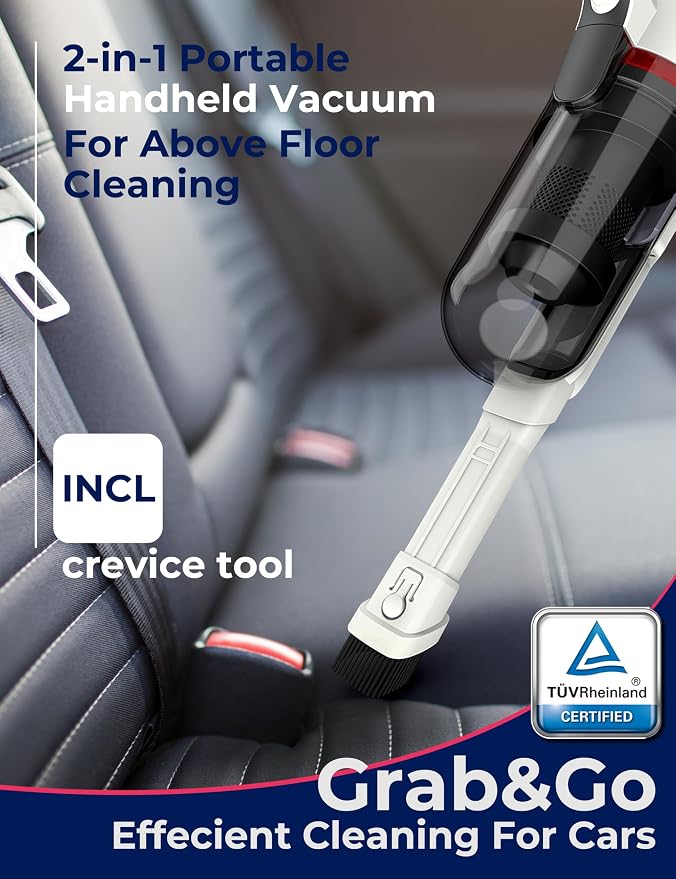 SlimVac Pro Cordless Vacuum Cleaner for Home - 2200mAh Battery, High Suction Power, Lightweight, alternate product view 5