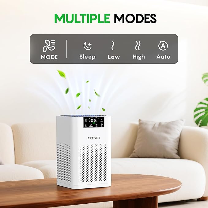 Small Air Purifier for Home, HEPA Air Purifiers for Pet Hair, Odors, Quiet Air Cleaner with Aromatherapy for Bedroom &