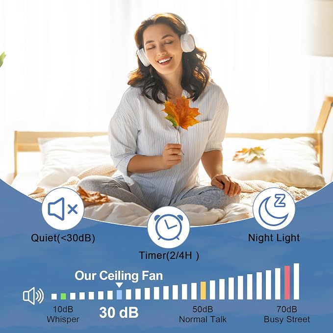 Small Ceiling Fan with Lights: 42-Inch Flush Mount Fan with Light and Remote - Low Profile Ceiling Fans, alternate view 8