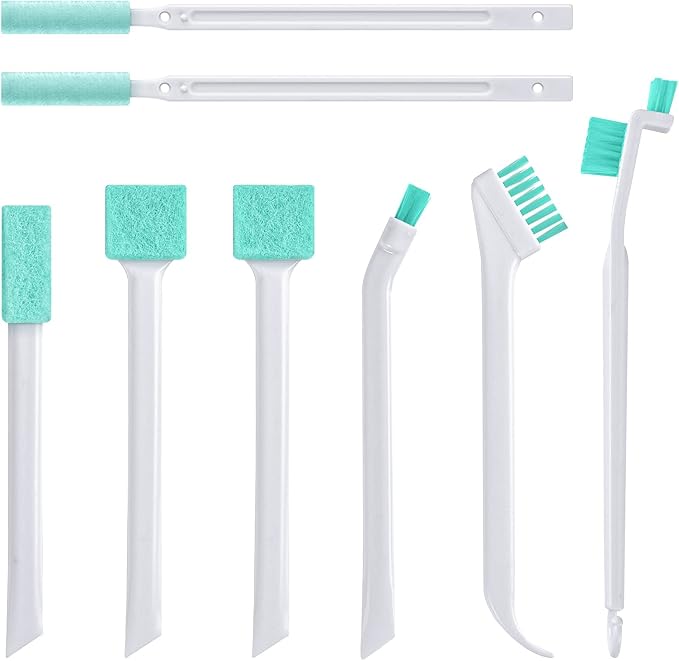 Small Cleaning Brush Tight Spaces, 8pcs Crevice Cleaning Brushes Tool for Household Use, Tiny Cleaning Brush Mini Parts