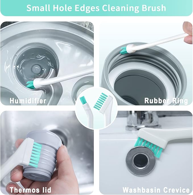 Small Cleaning Brush Tight Spaces, 8pcs Crevice Cleaning Brushes Tool for Household Use, Tiny Cleaning Brush Mini Parts
