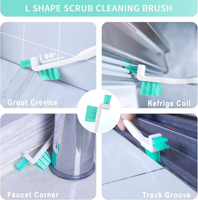 Small Cleaning Brush Tight Spaces, 8pcs Crevice Cleaning Brushes Tool for Household Use, Tiny Cleaning Brush Mini Parts