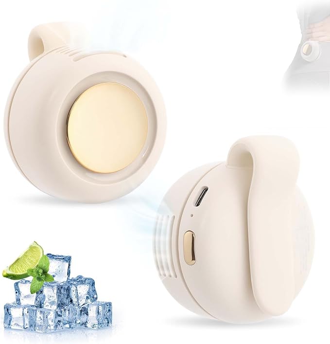 Small Clip Fan, Personal Waist Fans,Portable Silent Mini Bladeless Fan Clip On for Shirt,Hands-Free Personal Clip Fans 3