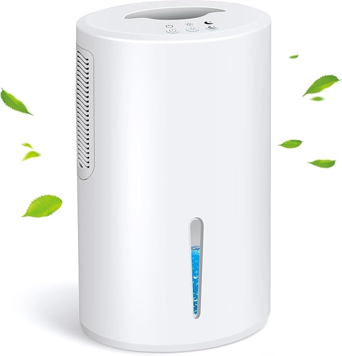 Small Dehumidifier for Bedroom up to 1000 Sq.Ft, 68 OZ Water Tank Dehumidifier for Home with Auto Shut-Off, product image