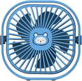 Small Desk Fan, 3 Speed Settings, USB Table Fans for Bedroon, Home/Office/Dorm, Quiet, Cute Mini Fan for Kids