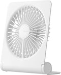 Small Desk Fan, Portable Travel with 4500mAh Battery, USB Rechargeable Folding Design for Flexibility, Strong Quiet Wind with