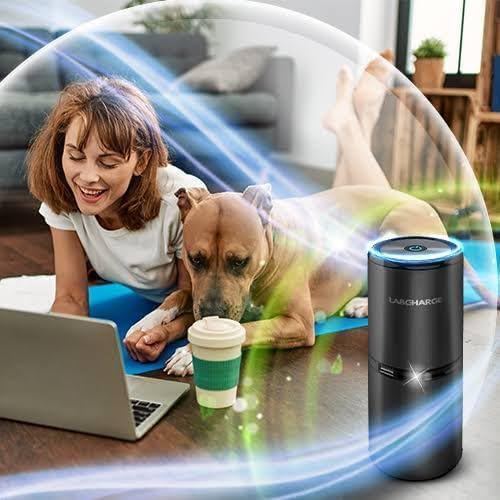 Small Ionic Air Purifier for Home & Bedroom – Silent HEPA Filter – Covers 250 Sq Ft - Free Cleaner for Pets, Hair, Smoke