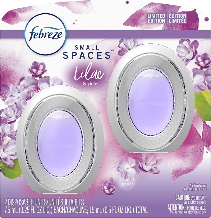 Small Spaces Air Freshener, Lilac & Violet, 2 Ct 0 Count 6.45 inches, product image