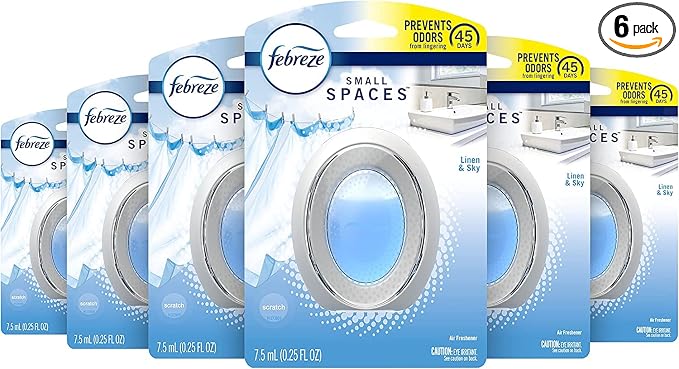 Small Spaces Air Freshener - Linen & Sky (Pack of 6) 6 0 Count 4.5 inches, product image