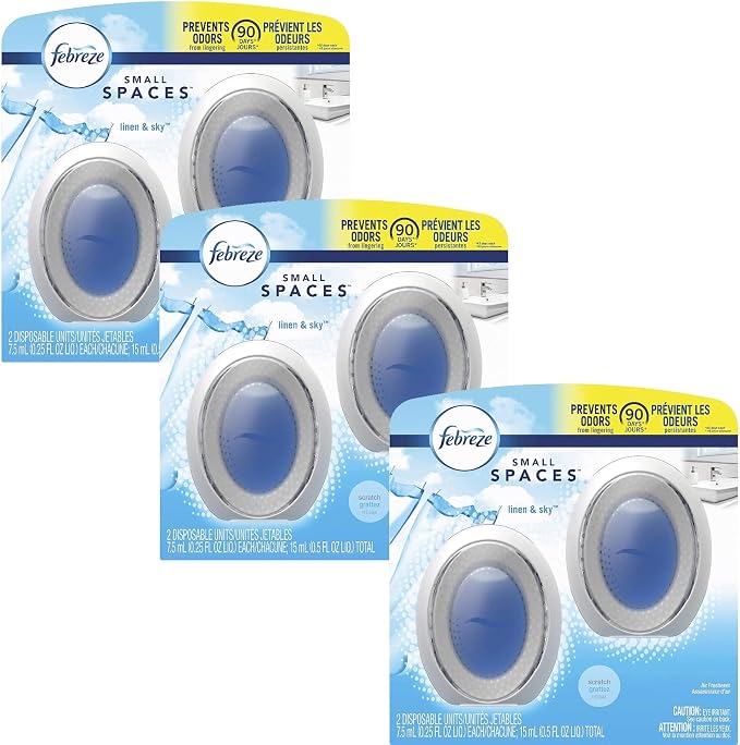 Small Spaces Air Freshener - Linen & Sky (Pack of 6) 6 0 Count 4.5 inches, alternate product view 2