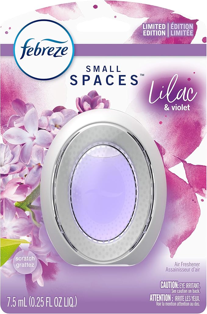Small Spaces Air Freshener, Odor Eliminating, Lilac & Violet, Limited Ed, 1 Count 1 Count, product image