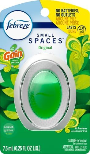 Small Spaces Air Freshener with Gain Scent, Original, 1 Count, Green, 0.25 Fl Oz (Pack of 1), alternate product view 2