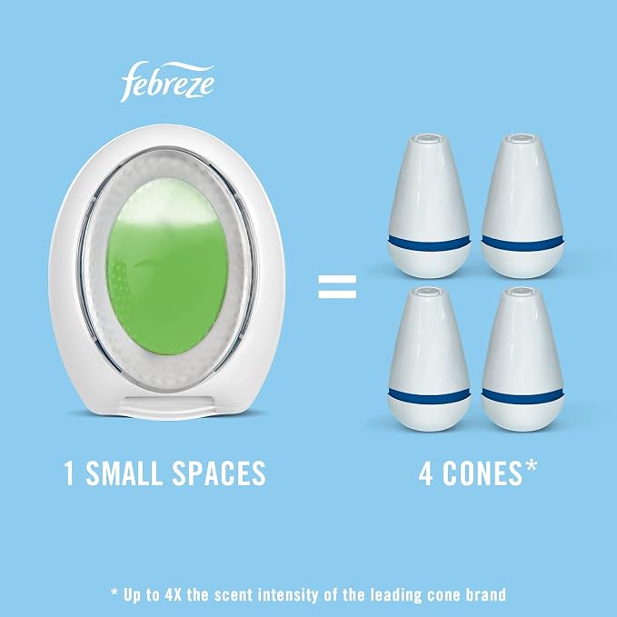 Small Spaces Air Freshener with Gain Scent, Original, 1 Count, Green, 0.25 Fl Oz (Pack of 1), alternate product view 9