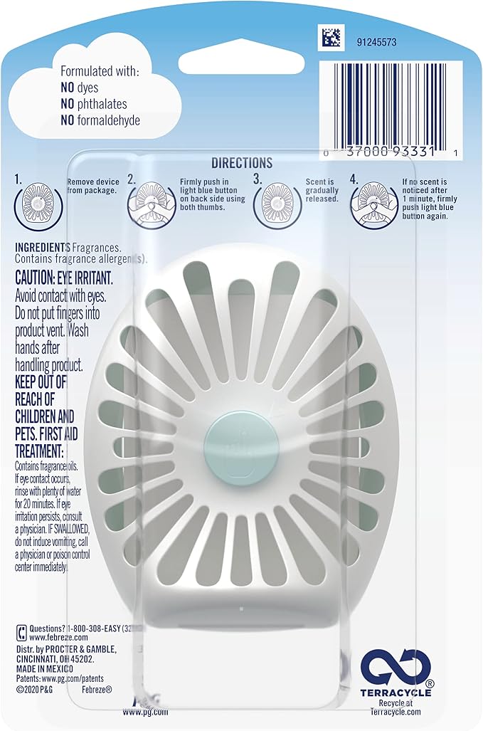 Small Spaces Air Freshener with Gain Scent, Original, 1 Count, Green, 0.25 Fl Oz (Pack of 1), alternate product view 11