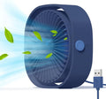 Small USB Fan Small Quiet Portable USB Powered ONLY (No Battery), Cooling 3 Speed Setting 360° Adjustable Swivel Desktop