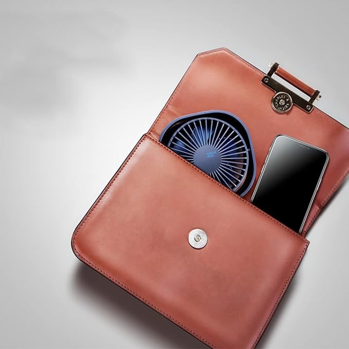 Small USB Fan Small Quiet Portable USB Powered ONLY (No Battery), Cooling 3 Speed Setting 360° Adjustable Swivel Desktop