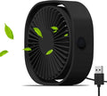 Small USB Fan Small Quiet Portable USB Powered ONLY (No Battery), Cooling 3 Speed Setting 360° Adjustable Swivel Desktop