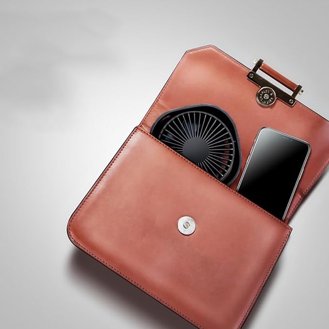 Small USB Fan Small Quiet Portable USB Powered ONLY (No Battery), Cooling 3 Speed Setting 360° Adjustable Swivel Desktop