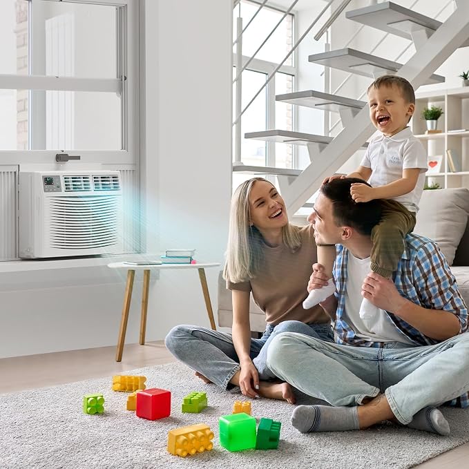 Smart 10000 BTU Window Air Conditioner with WiFi, Energy Saving Window AC Unit with Remote & App Control, alternate product