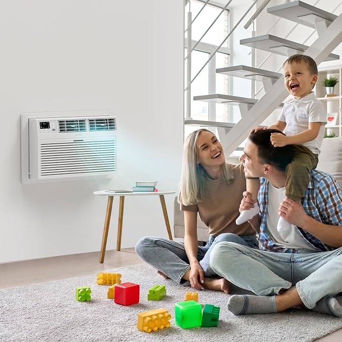 Smart 12000 BTU Through the Wall Air Conditioner with Heat, Wall AC Unit & Heater Combo with Remote, APP & Voice Control &