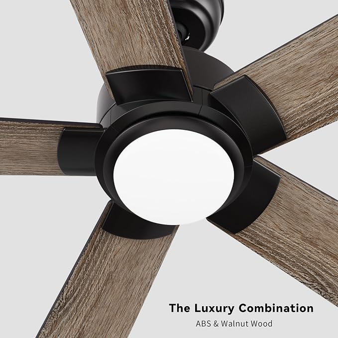 Smart 48" Ceiling Fans with Lights, 3 Light Colors Dimmable, 10 Speeds DC Ceiling Fan with Remote, Outdoor Ceiling Fan