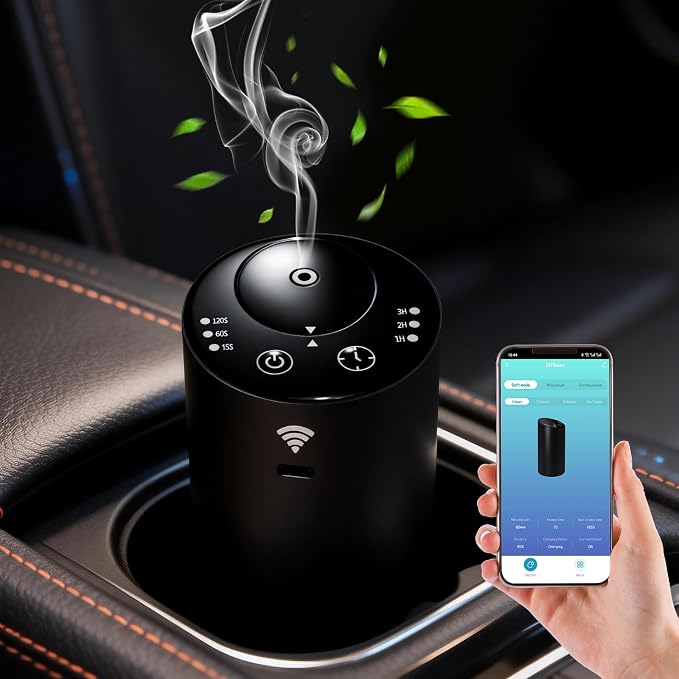 Smart AI Control Essential Oil Diffuser, Ultrasonic Aromatherapy Fragrant Oil Humidifier Vaporizer, alternate product view 3