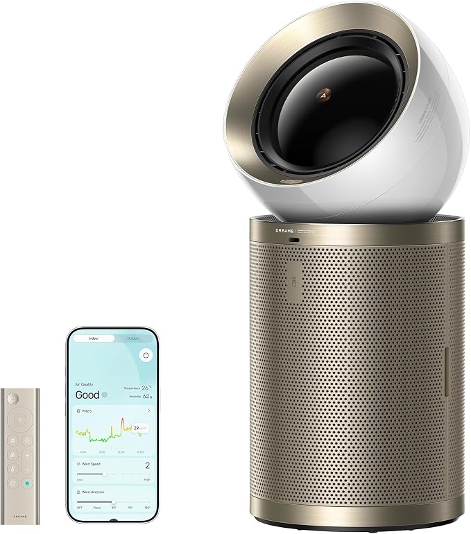 Smart Air Purifier PM20 for Home Large Room, Cleans 7,534 ft2 in One Hour with 4 Filters, Dual-way Air Oulets, Al Tracking